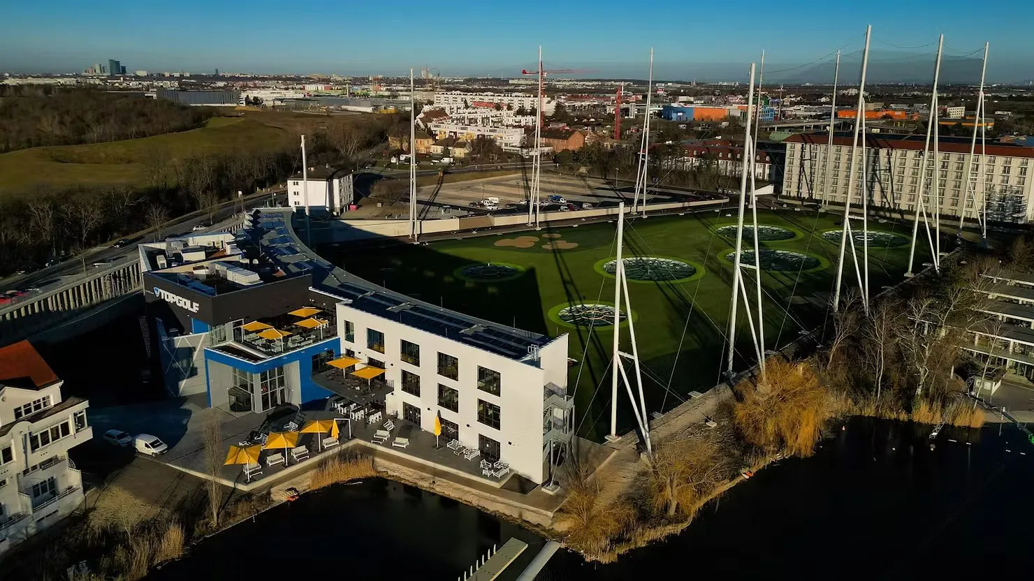 Topgolf: Die Anlage von oben