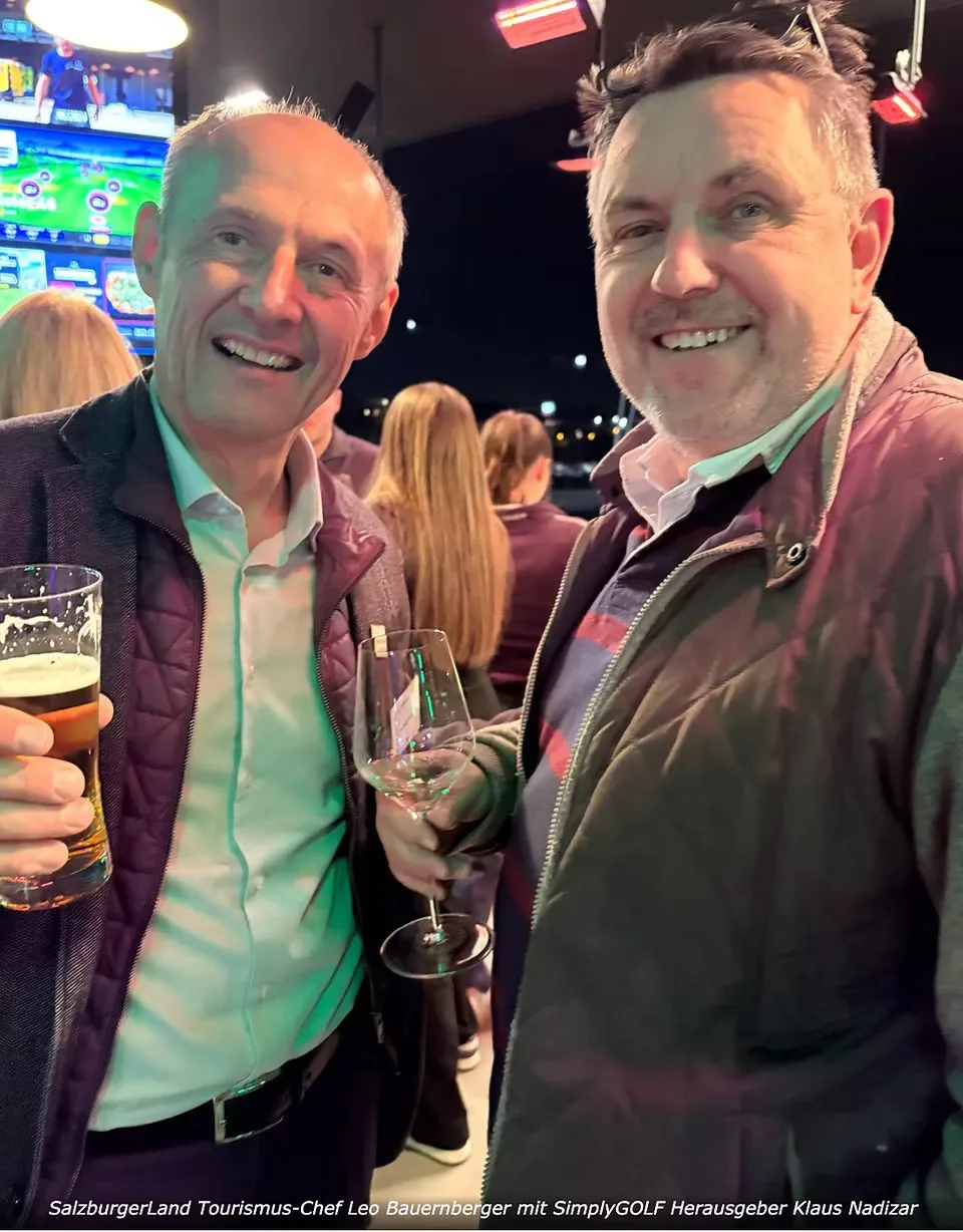 SalzburgerLand-Tourismus-Chef Leo Bauernberger mit SimplyGOLF-Herausgeber Klaus Nadizar