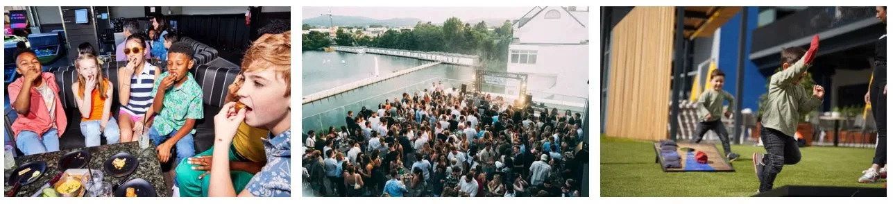 Familien und Events rund um die Anlage