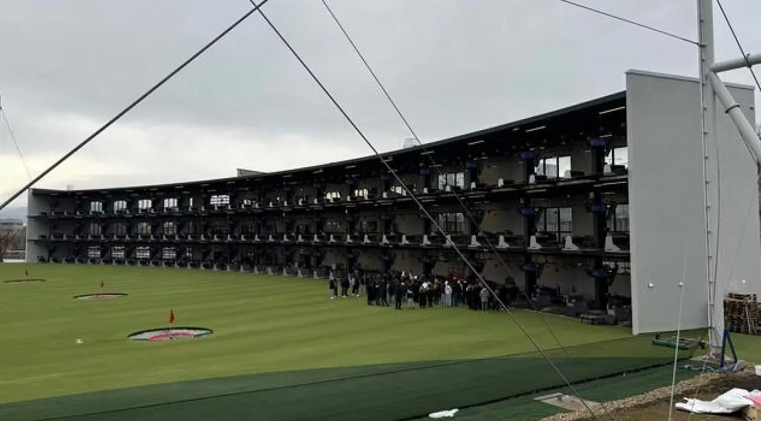 Die Topgolf-Anlage in Brunn am Gebirge vor der Eröffnung