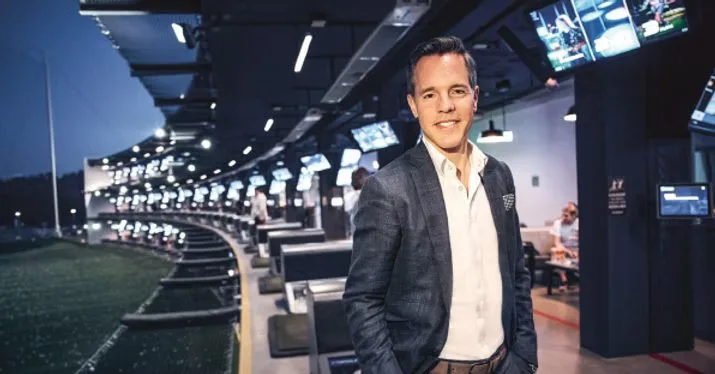 David Speiser in der Abschlag-Etage